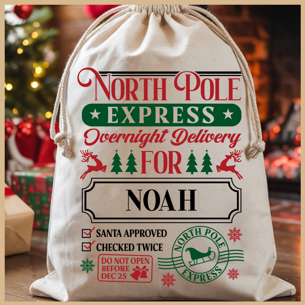 Personalized Christmas Santa Bag