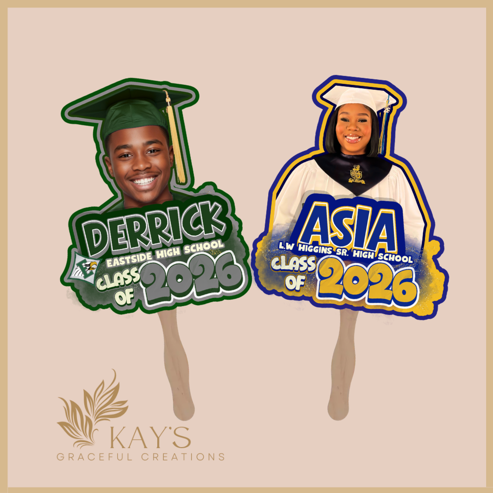 Class of 2026 Custom Graduation Fan Bundles