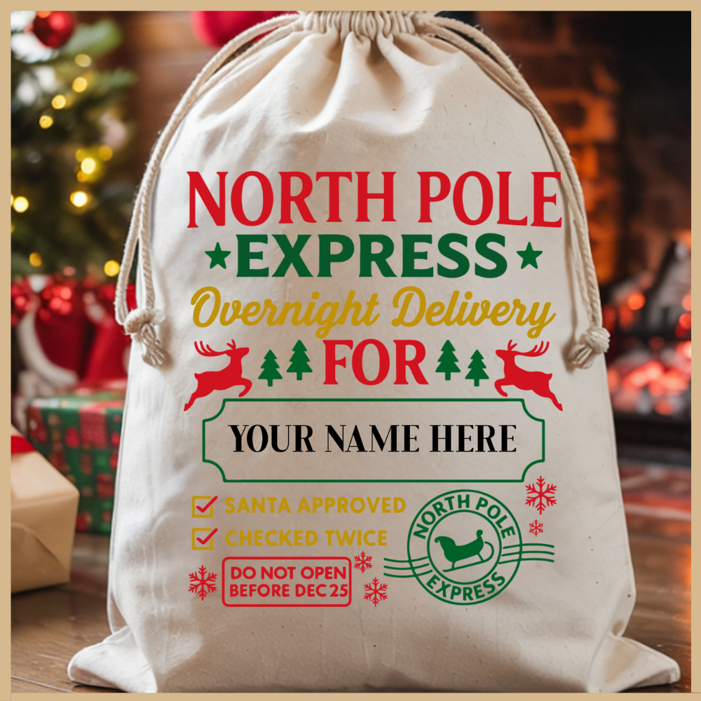 Personalized Christmas Santa Bag
