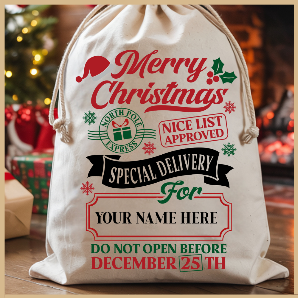 Personalized Christmas Santa Bag