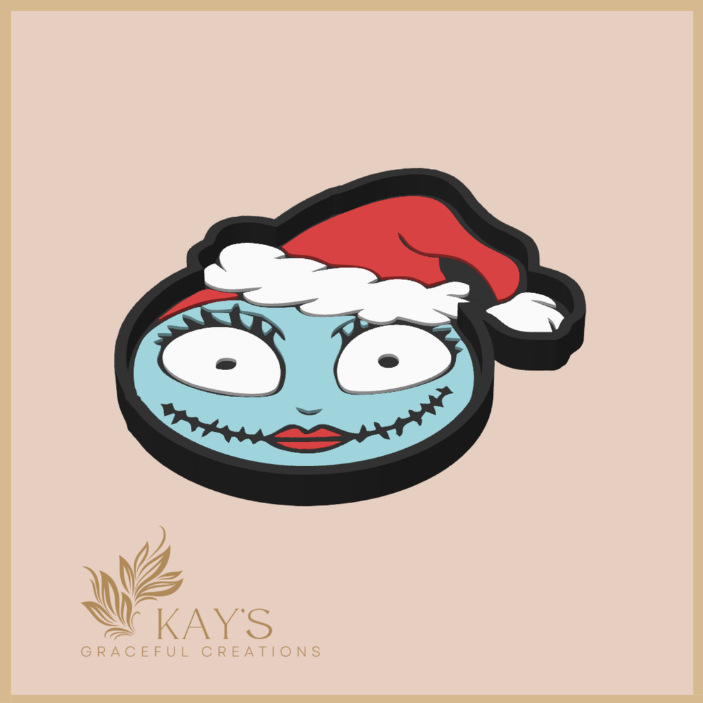 Festive Stitch Girl Tray – Holiday Blue Character Desk Tray