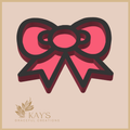 Candy Bow Tray – Sweet Pink Accessory Holder for Christmas