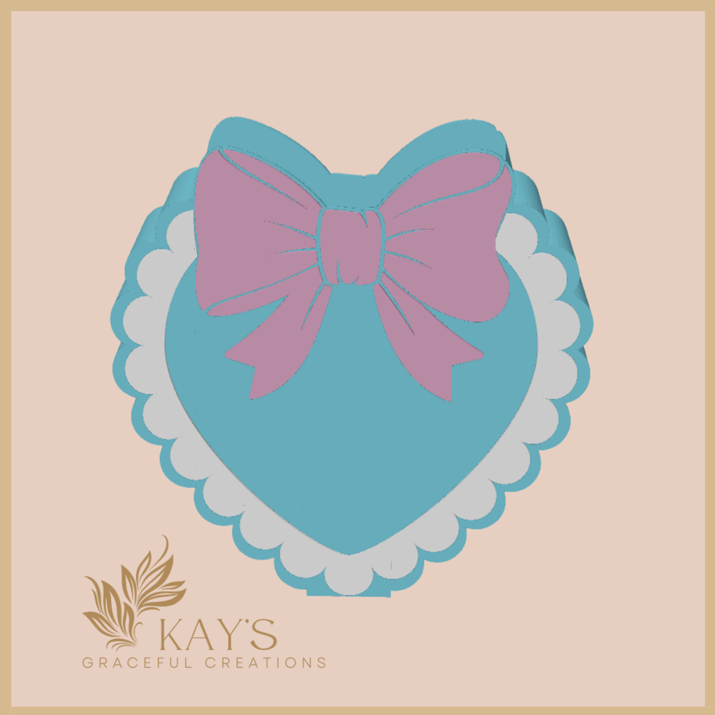 Sweet Heart Bow Pen Holder – Coquette-Inspired Desk Organizer