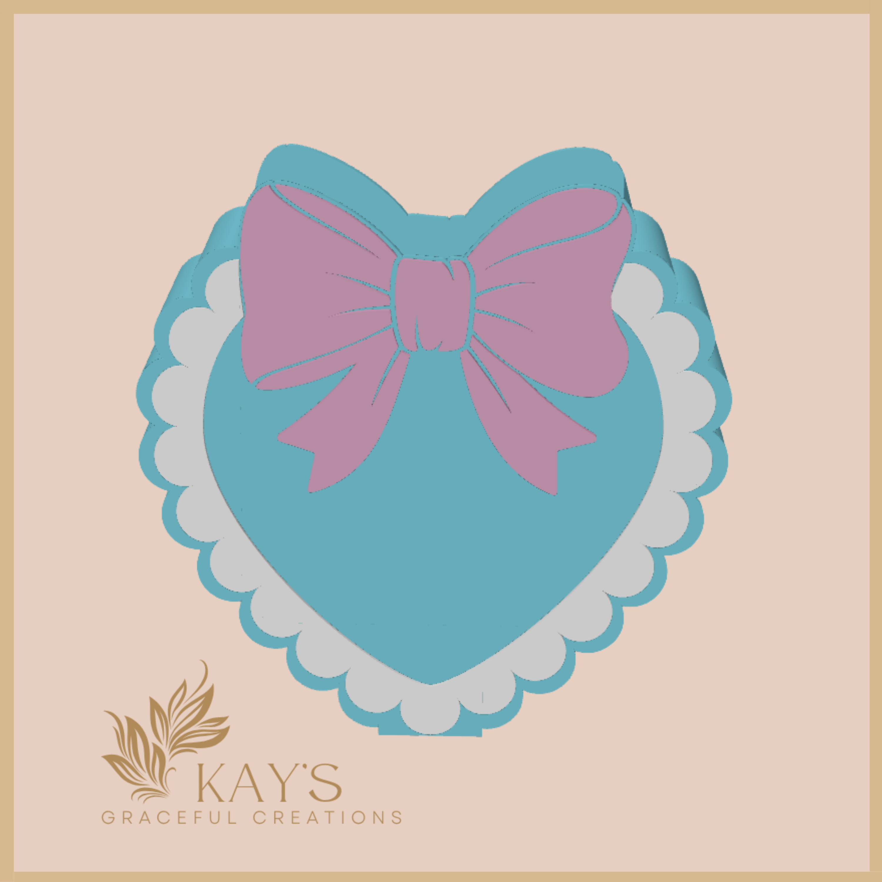 Sweet Heart Bow Pen Holder – Coquette-Inspired Desk Organizer