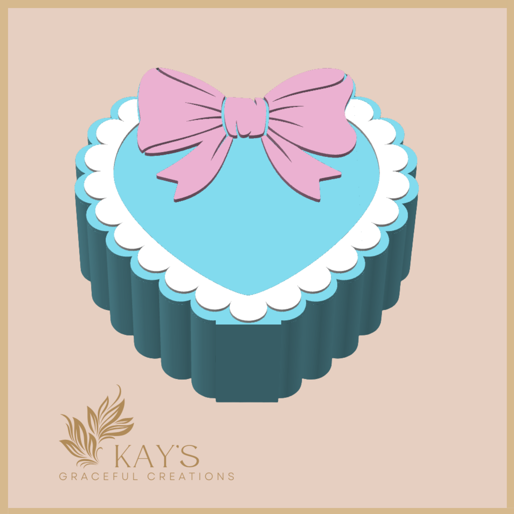 Sweet Heart Bow Pen Holder – Coquette-Inspired Desk Organizer