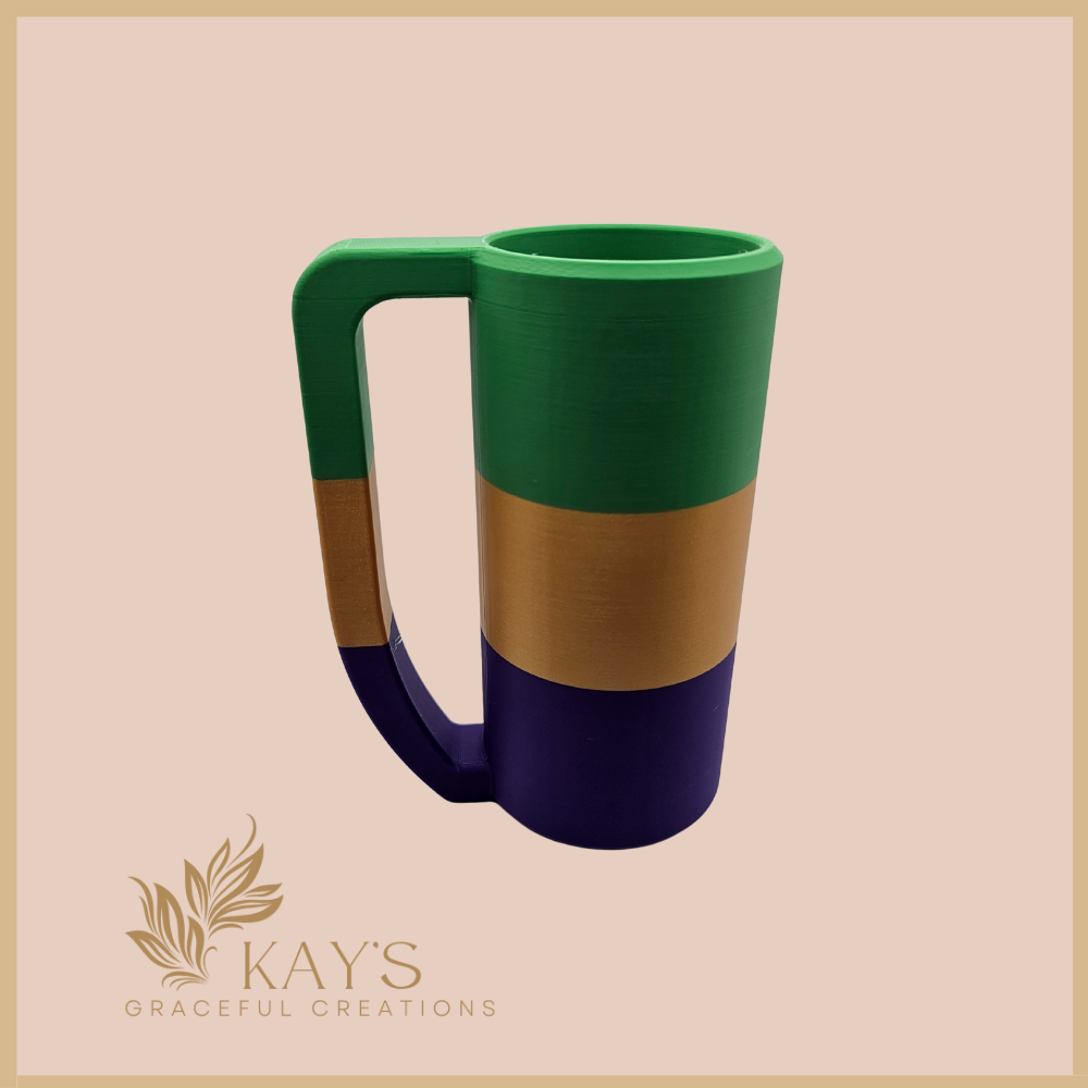 Mardi Gras 3D Printed Drinkware Bundle | Hoodie Standard & 2 Skinny Can Holders