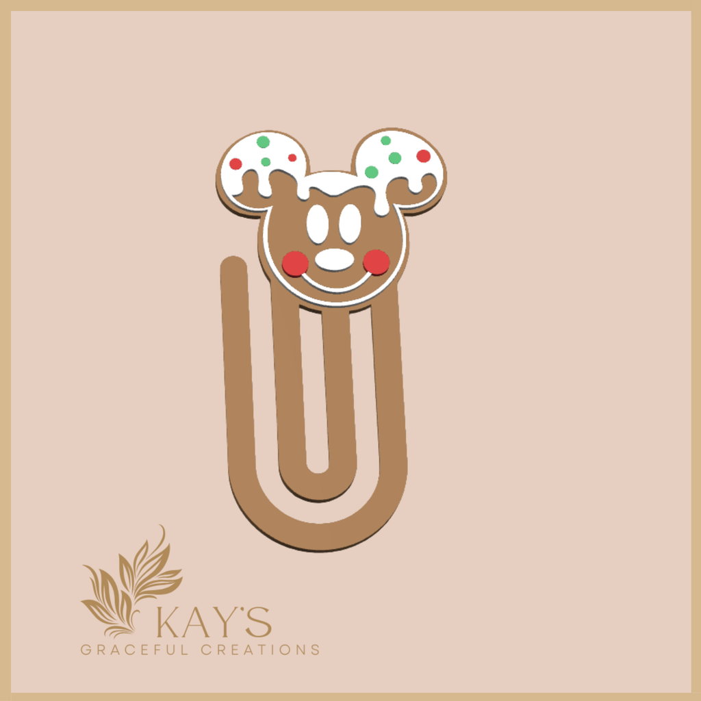 Gingerbread Ears Paper Clip Holder – Cute Holiday Office Decor