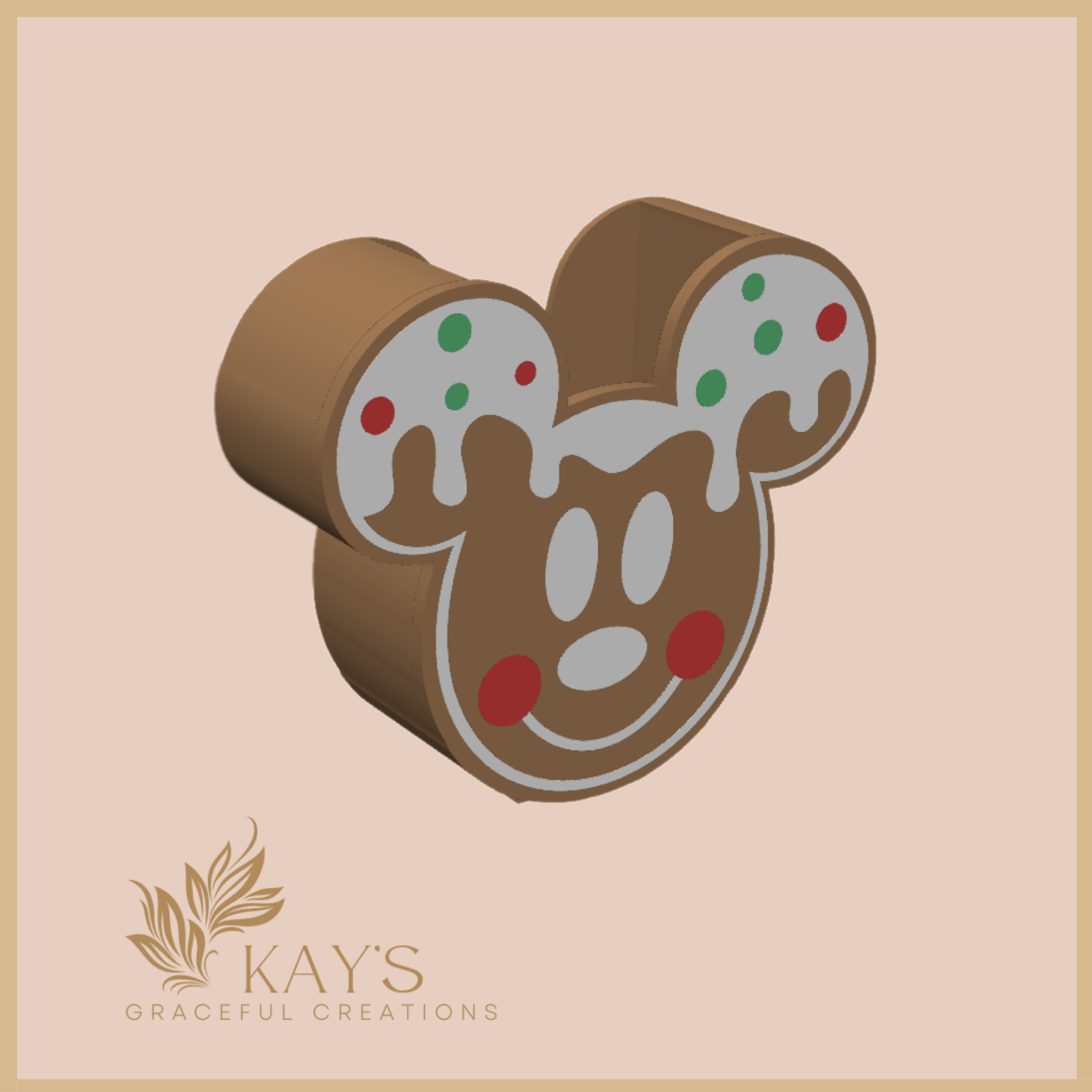 Gingerbread Ears Pencil Holder – Holiday Desk Organizer