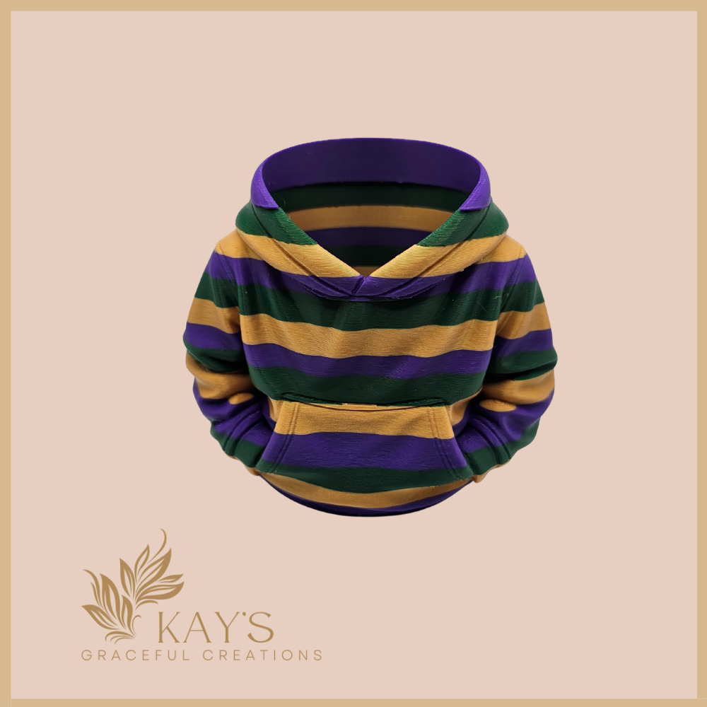 Mardi Gras 3D Printed Drinkware Bundle | Hoodie Standard & 2 Skinny Can Holders
