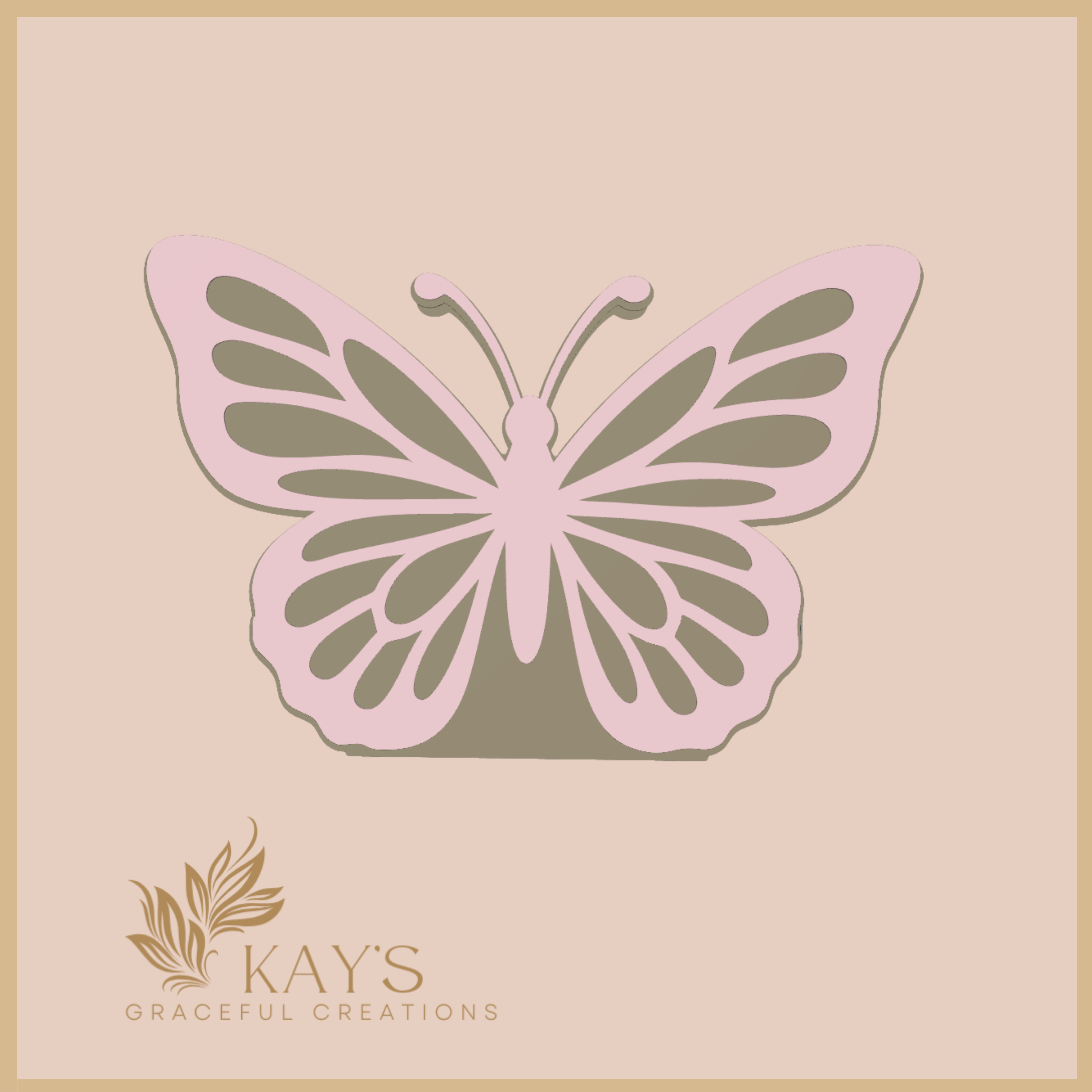 Butterfly Grace Pencil Holder – Elegant Pastel Desk Organizer