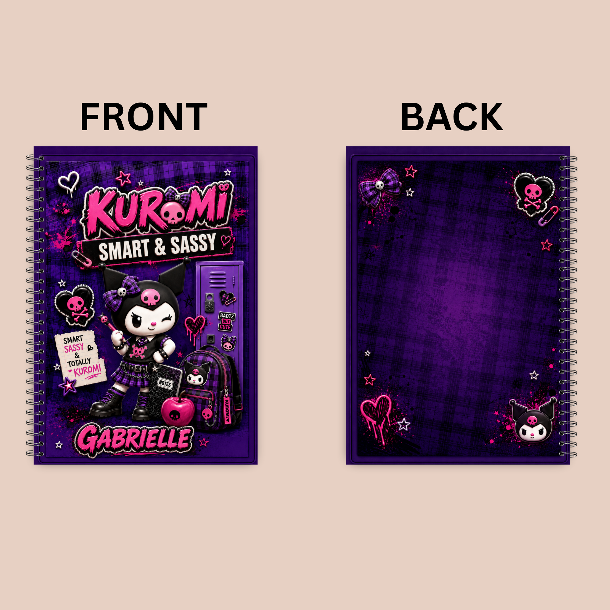 Personalized Hello Kitty & Friends Spiral Notebook