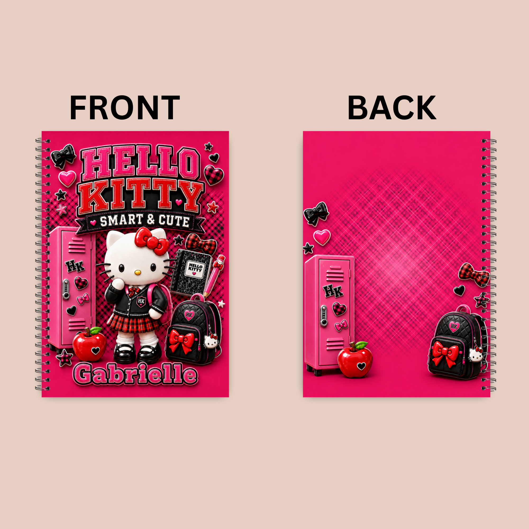 Personalized Hello Kitty & Friends Spiral Notebook