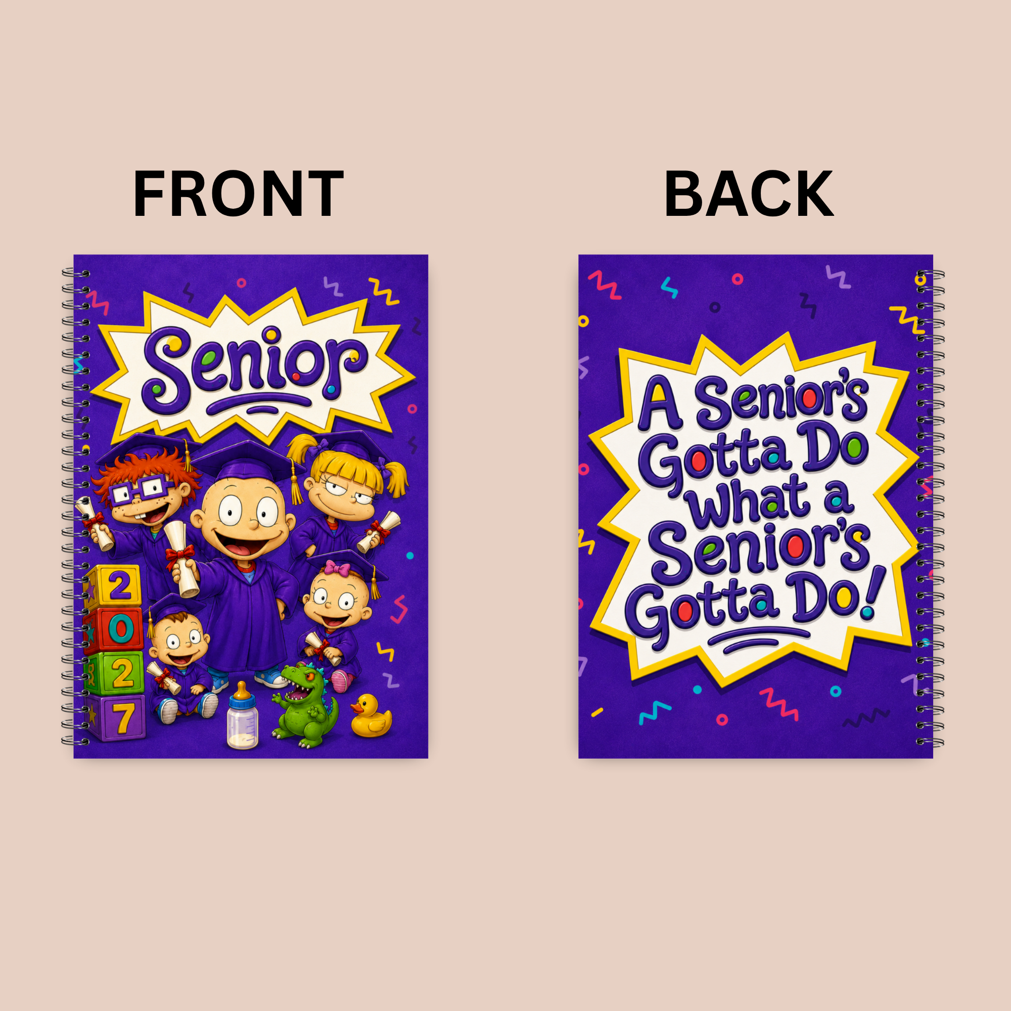 Custom Senior Themed Notebooks – Class of 2027