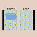 Lemon & Blue Stripes Composition Notebook