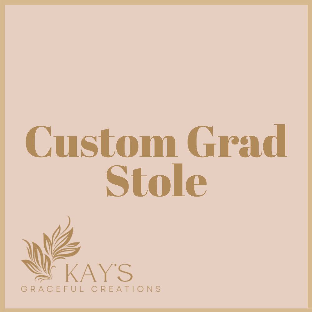 Custom Graduation Sash 2026 | High School & College Commemorative Stole