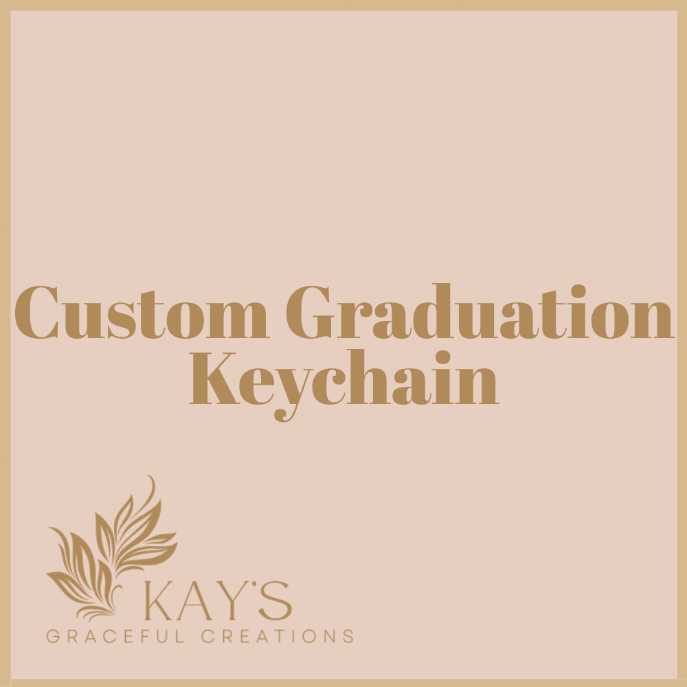 Custom Class of 2026 Graduation Keychain | Personalized Senior Bag Charm