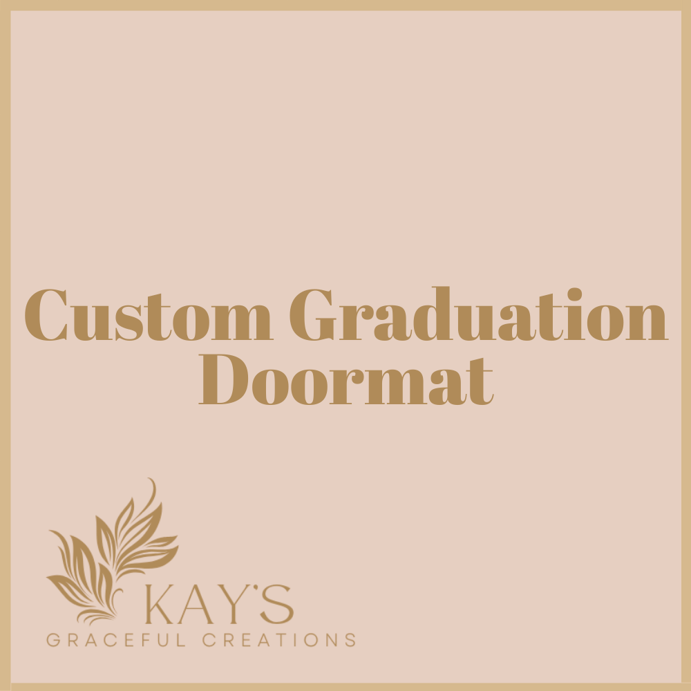 Custom Class of 2026 Graduation Photo Doormat | Personalized Senior Welcome Mat