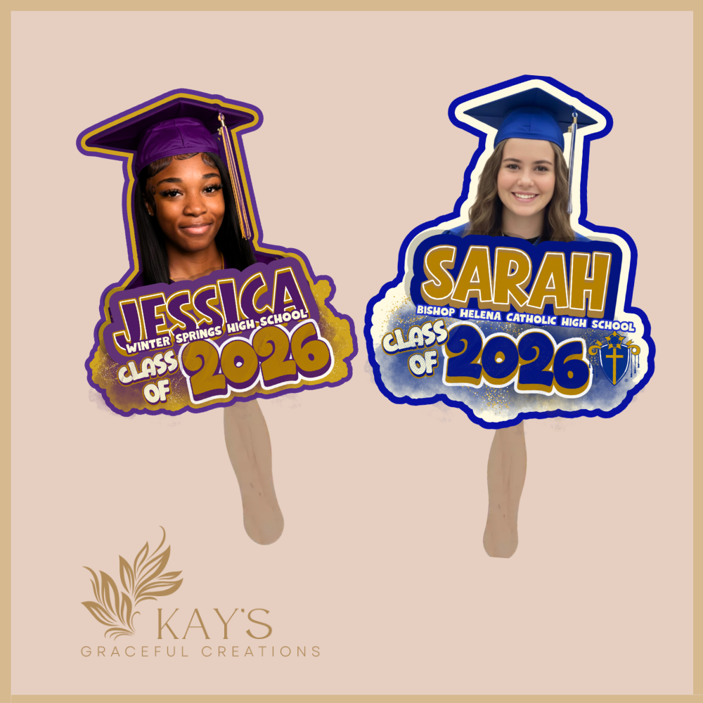 Class of 2026 Custom Graduation Fan Bundles