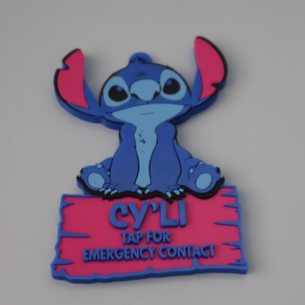 3D-printed NFC-enabled backpack tags