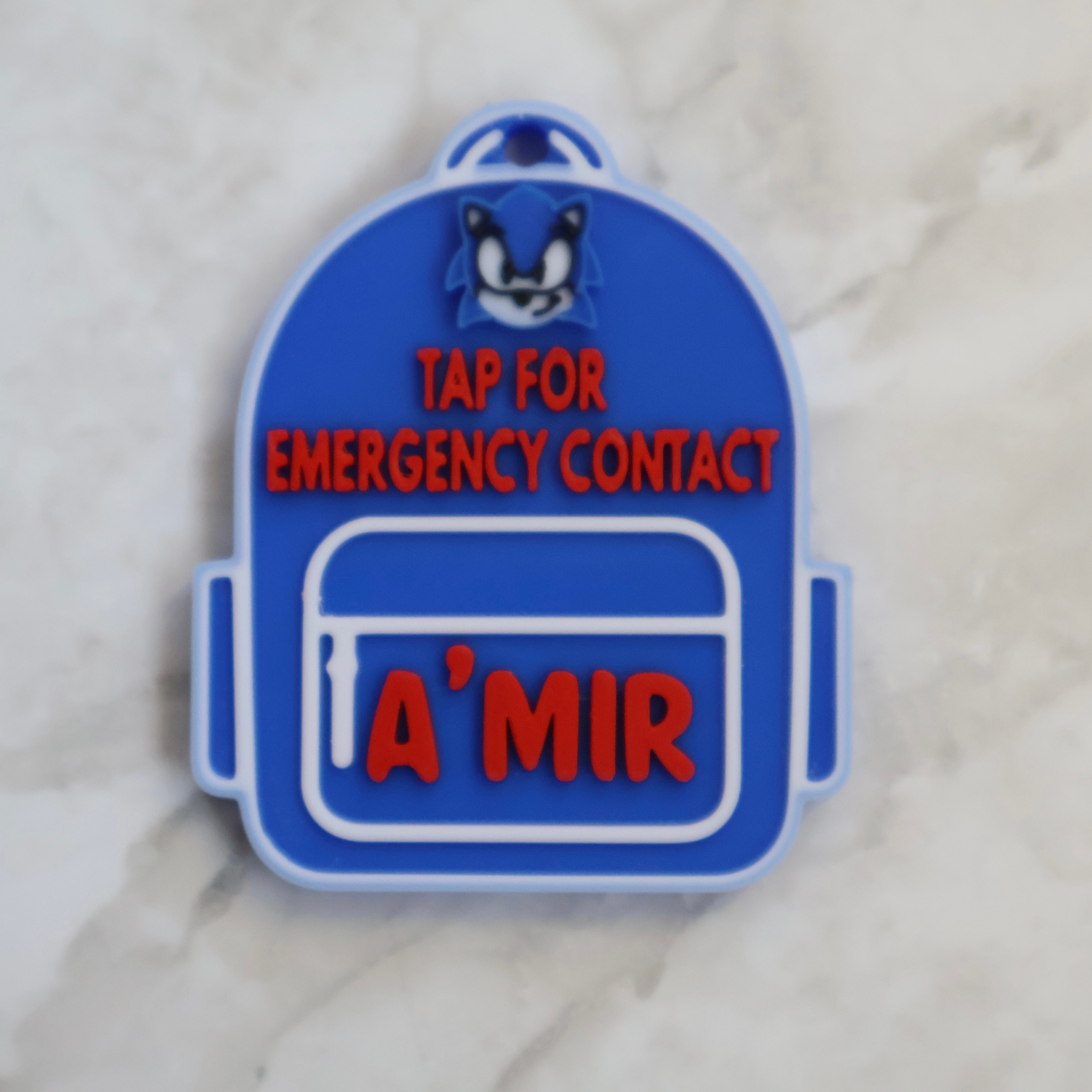 3D-printed NFC-enabled backpack tags