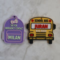 3D-printed NFC-enabled backpack tags