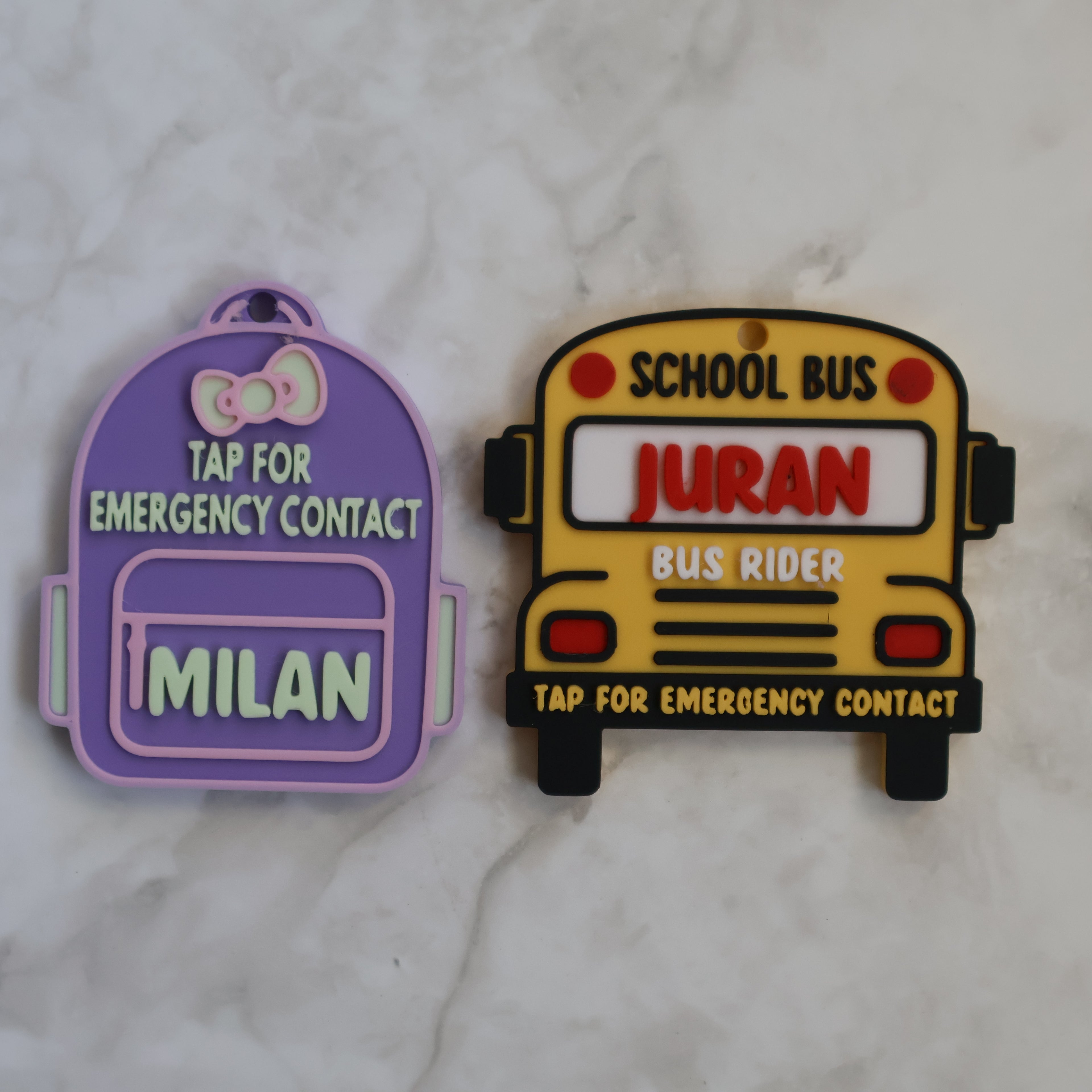 3D-printed NFC-enabled backpack tags