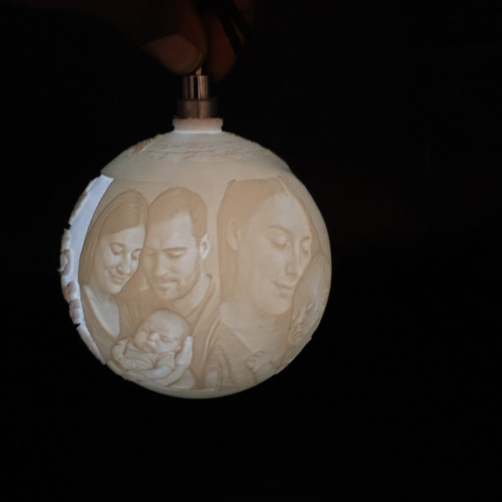 3D PRINTED PERSONALIZED ORNAMENTS