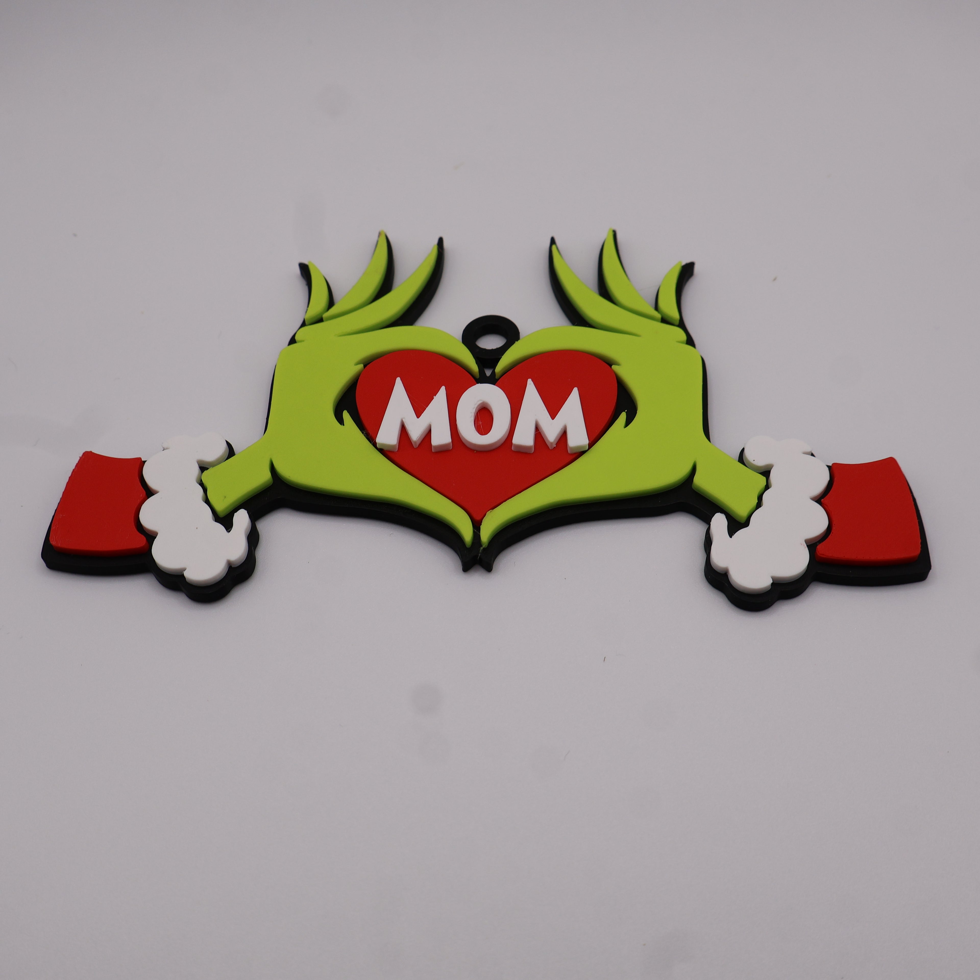 Personalized Grinch Themed Holiday Ornaments