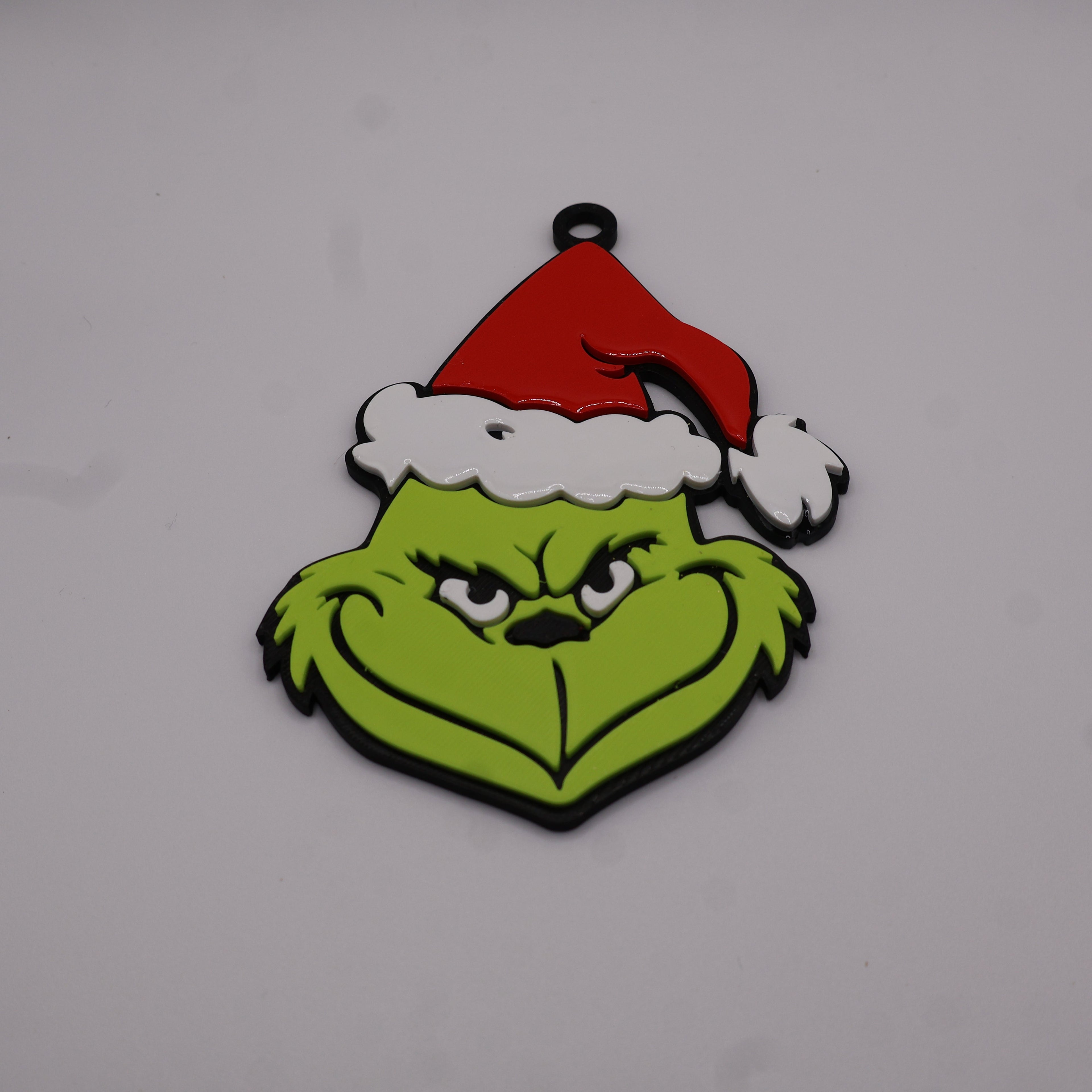 Personalized Grinch Themed Holiday Ornaments