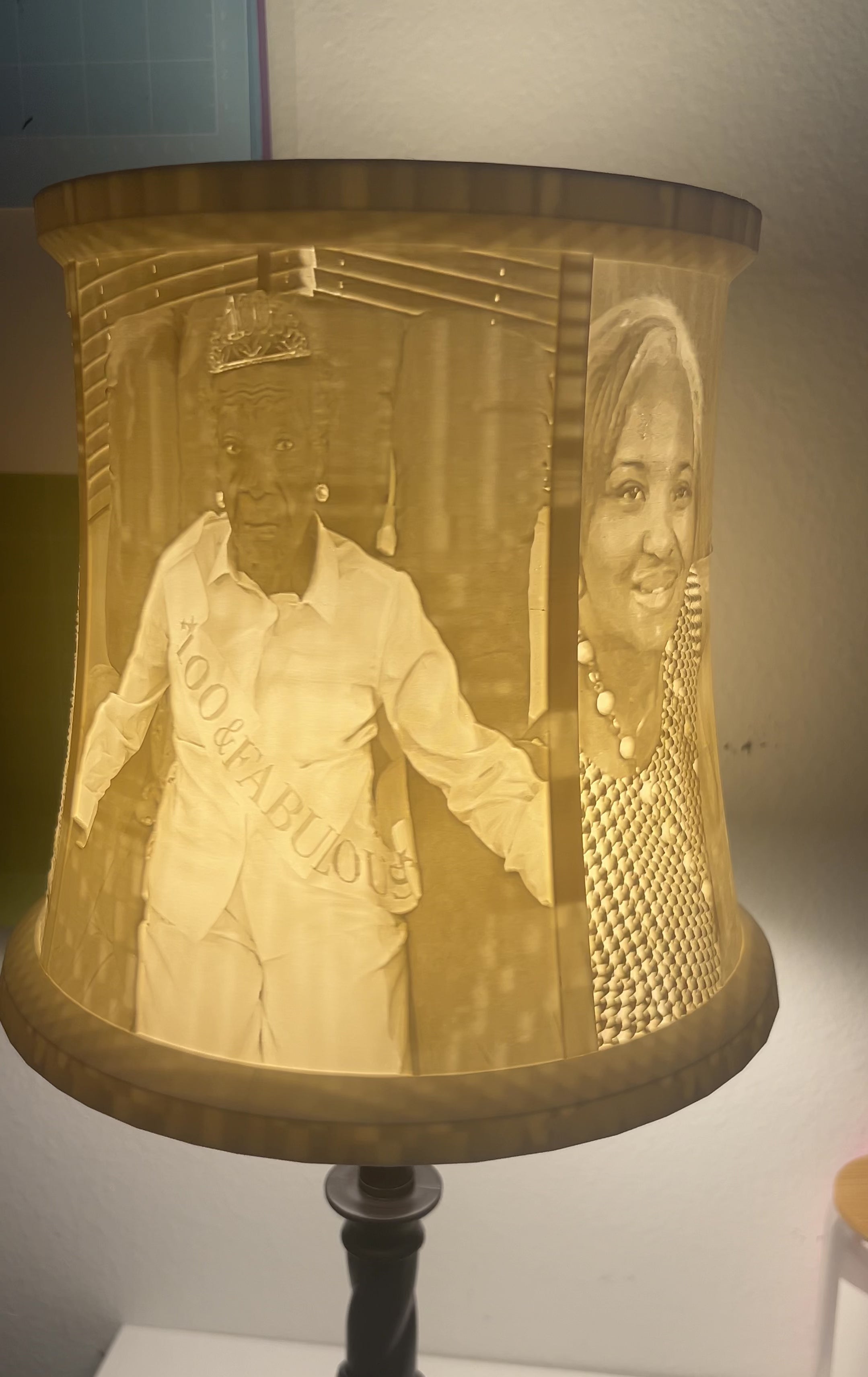 Personalized 3D Lithophane Lamp Shade